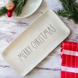 NEW Rae Dunn Artisan Collection MERRY CHRISTMAS 14” Serving Platter by Magenta